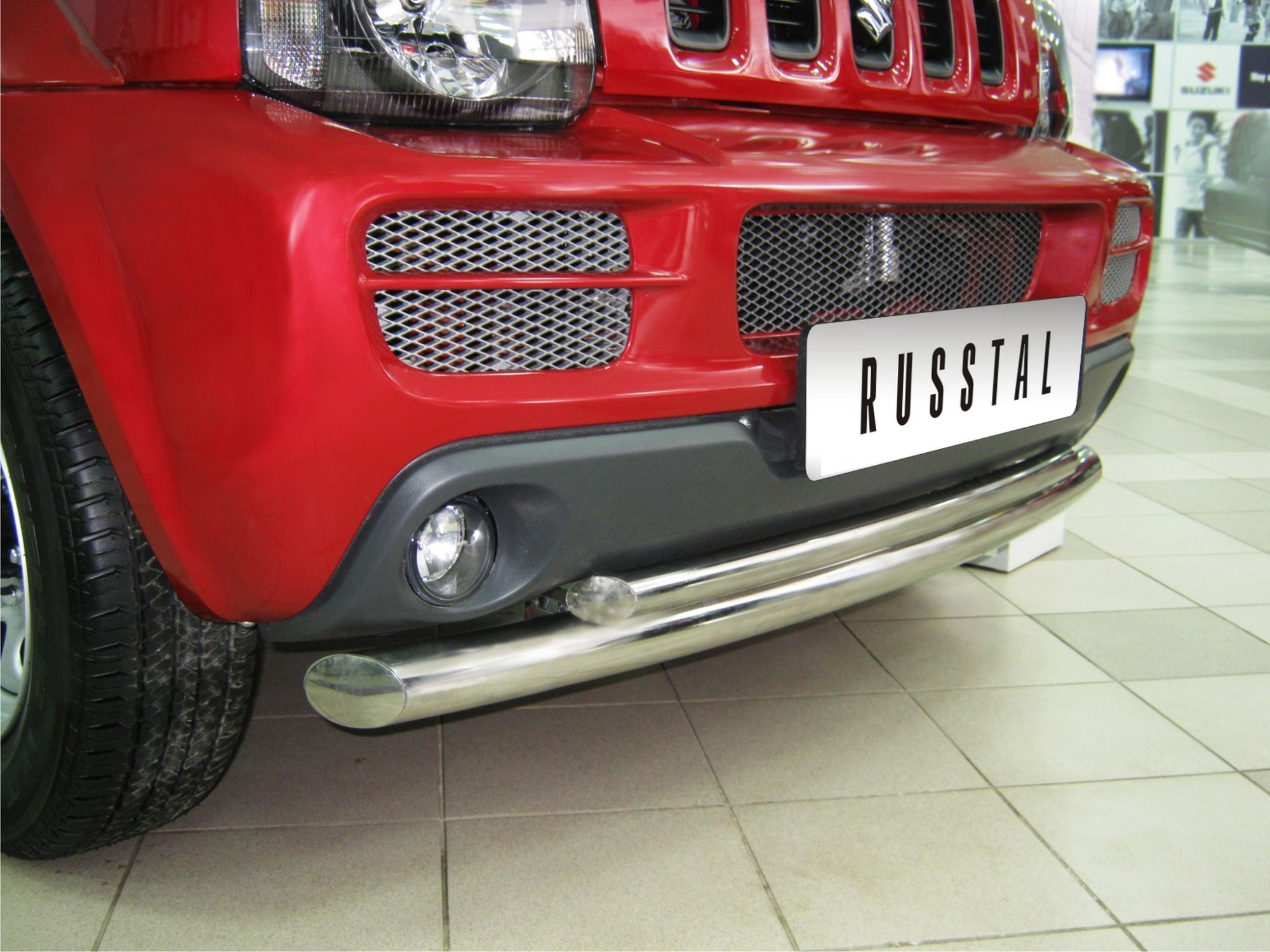 Фото Защита переднего бампера d63/42 (дуга) SUZUKI Jimny 2005-2012