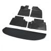 Комплект ковриков салона и багажника Rival для Hyundai Santa Fe IV 5-дв. (7 мест, разложеный 3 ряд) 2018-н.в., полиуретан, без крепежа, 5 шт., K12306008-5