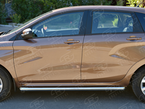 Фото Пороги труба d63 (вариант 1) LADA XRay 2015