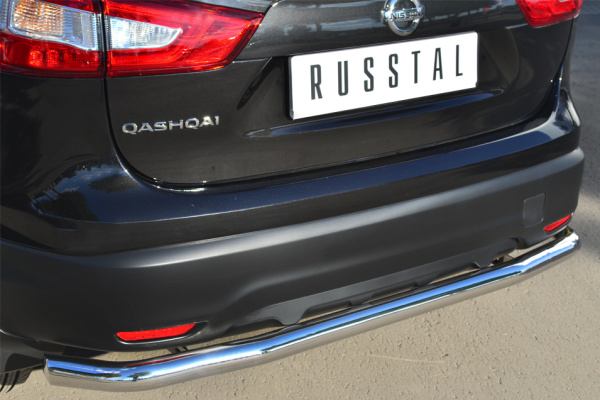 Фото Защита заднего бампера d63 (секции) в т.ч. Сборка СПБ NISSAN Qashqai 2014-2018