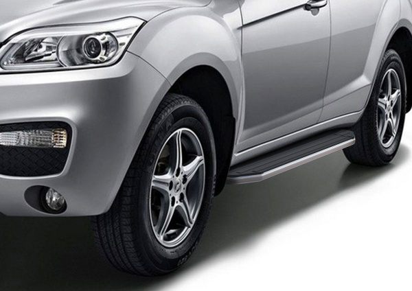 Фото Пороги алюминиевые Rival "Premium" для Lifan X60 2012-2016