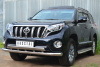 Фото Защита переднего бампера d76 (секции) 75х42 (дуга)+декор паз TOYOTA LC Prado 150 2014-2017