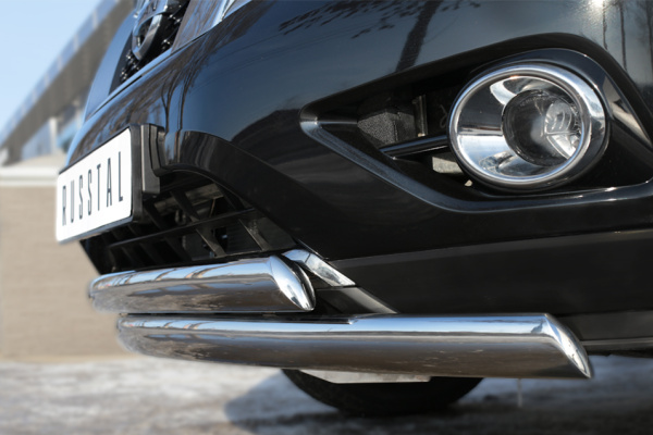 Фото Защита переднего бампера d75х42 (дуга) d75х42 (дуга) NISSAN Pathfinder 2014-