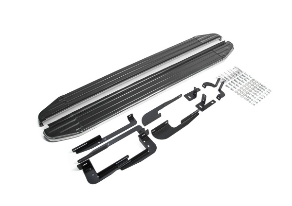 Фото Пороги алюминиевые Rival "Premium" для Hyundai IX35 2010-2013-2015