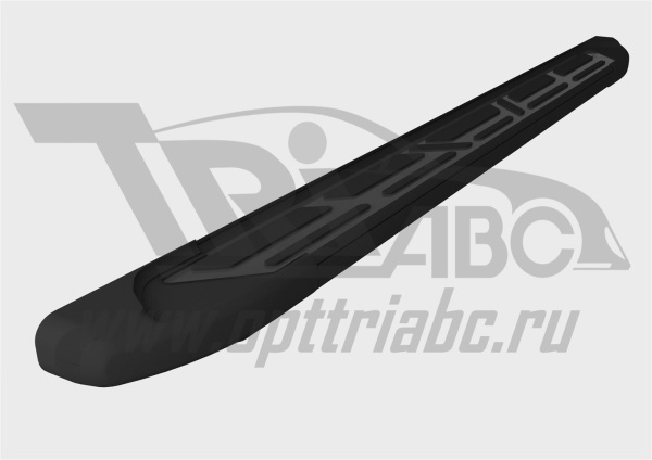 Фото Пороги алюминиевые (Corund Black) Hyundai Tucson (2015-) / Kia Sportage (2016-)