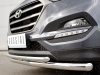 Фото Защита переднего бампера Ф63 секция-Ф42 дуга HYUNDAI Tucson 2015-2017
