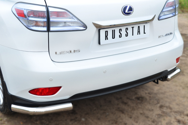 Фото Защита заднего бампера уголки d63 Lexus RX270/350/450 2009-2012