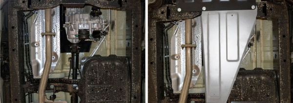 Фото Защита РК Rival для Kia Mohave 2008-2017 2017-н.в., алюминий 4 мм, с крепежом, 333.2816.1