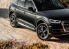 Фото Пороги алюминиевые Rival "Black" для Audi Q5 2017-