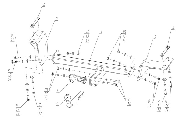 фото Фаркоп BERG для JAC JS4 I (2020-)