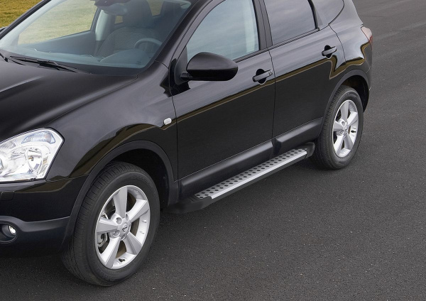 Фото Пороги алюминиевые Rival "Bmw-Style" для Renault Koleos 2017-