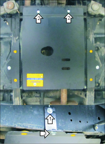 Фото Защита Motodor для раздатки LAND ROVER DEFENDER (2007 по наст.)