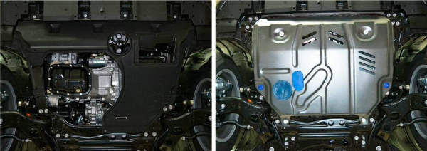 Фото Защита картера и КПП Rival для Lexus NX 200 2014-2017 2017-н.в., алюминий 4 мм, с крепежом, 333.3211.1