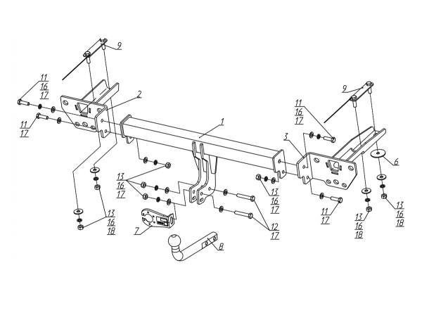 фото Фаркоп BERG для Jetour T2 I (2023-)