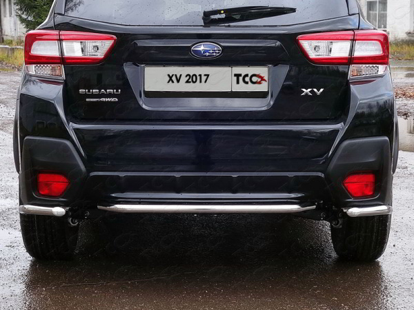 Фото Защита задняя (уголки) 42,4 мм для Subaru XV 2017-