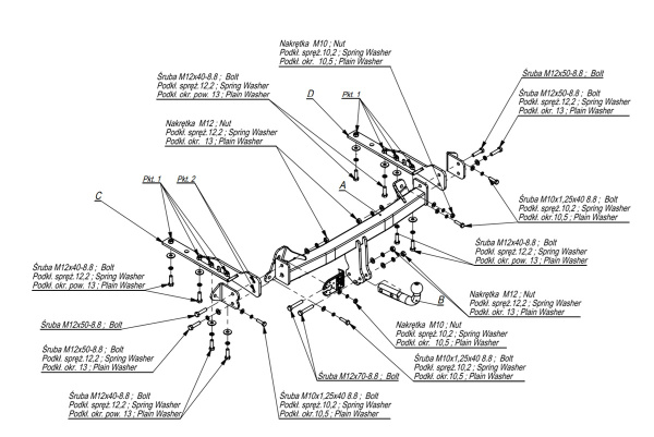фото Фаркоп Imiola для Subaru Forester 2013-