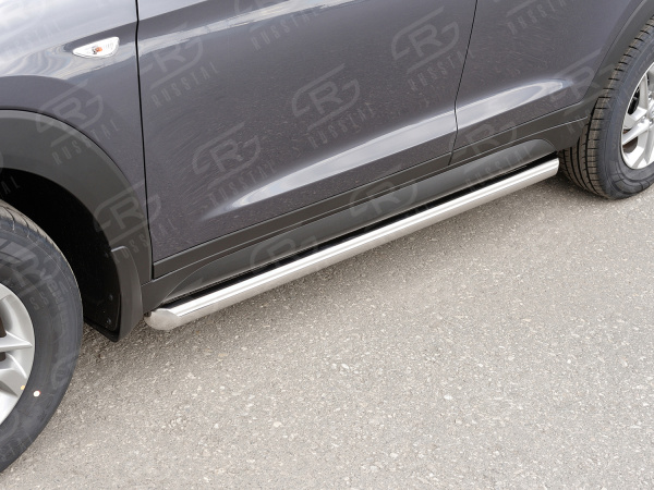 Фото Пороги труба d63 (вариант 1) HYUNDAI Tucson 2015-2017