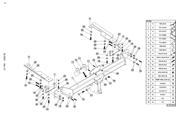 Фаркоп Westfalia для Honda CR-V 2012-