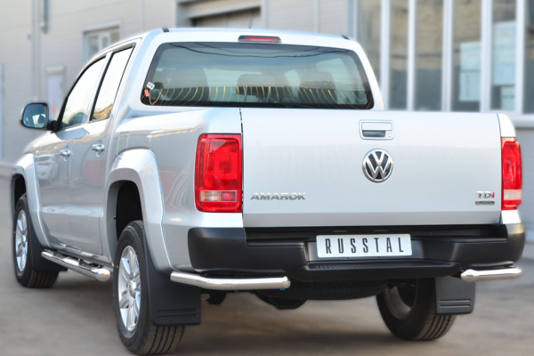 Фото Защита заднего бампера уголки d63 VOLKSWAGEN Amarok 2009-2015