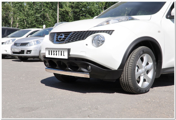 Фото Защита переднего бампера овал d75x42 NISSAN Juke 4X2 2010-2014