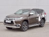 Фото Защита переднего бампера d76 секция-d42 дуга MITSUBISHI PAJERO SPORT 2016