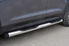 Фото Пороги труба d76 с накладкой (вариант 2) HYUNDAI Tucson 2015-2017