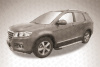 Фото Пороги алюминиевые "Standart Silver" 1800 серебристые HAVAL H6 2014-