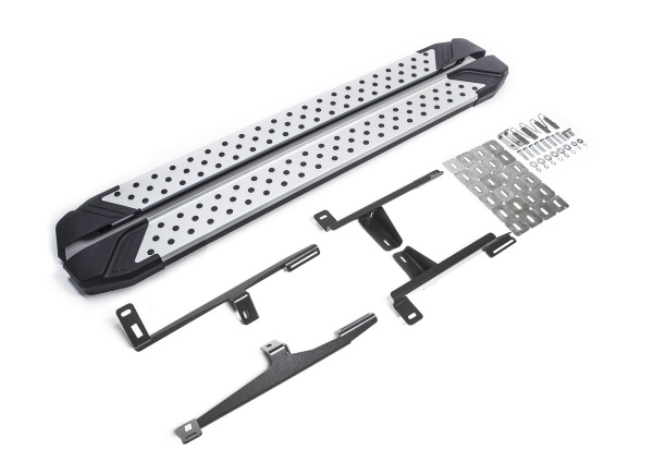 Фото Пороги алюминиевые Rival "Bmw-Style" для Ford Ecosport 2014-