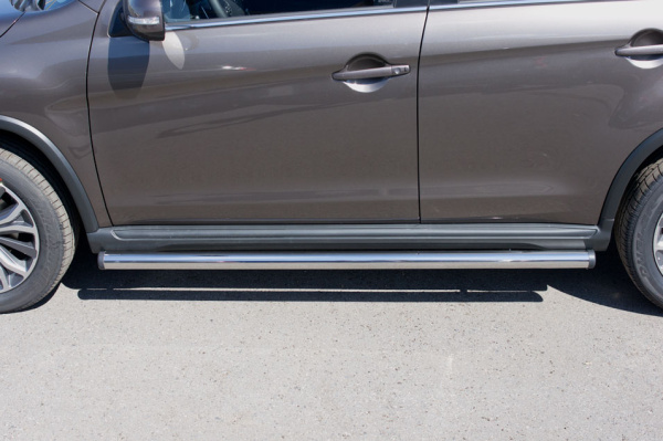 Фото Пороги труба d63 (вариант 2) PEUGEOT 4008 2012-2017