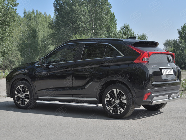 Фото Защита заднего бампера d75х42 дуга MITSUBISHI ECLIPSE CROSS 2018-