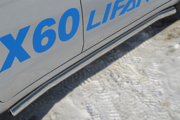 Фото Пороги труба d63 (вариант 3) LIFAN X60 2011-2016