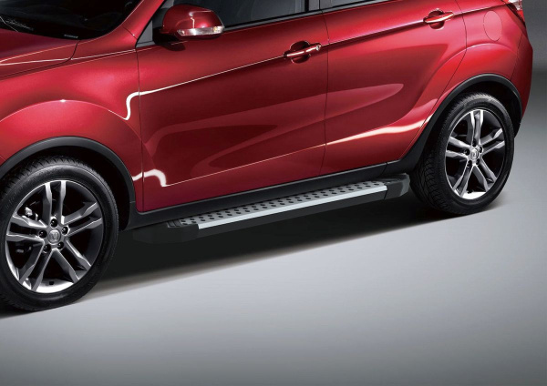 Фото Пороги алюминиевые Rival "Bmw-Style" для Changan CS35 2013-