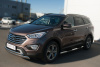 Фото Защита переднего бампера d74х42 (дуга) d75х42 (дуга) HYUNDAI SANTA FE GRAND 2014-2015