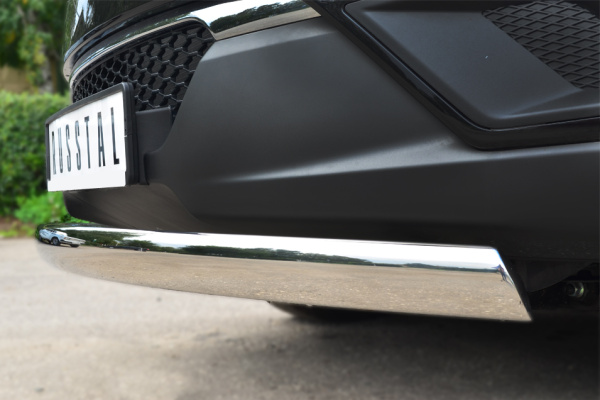 Фото Защита переднего бампера 75х42 (дуга) SSANG ACTYON 2010-2013