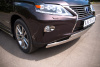 Фото Защита переднего бампера d75х42/75х42 овалы Lexus RX270/350/450 2009-2012
