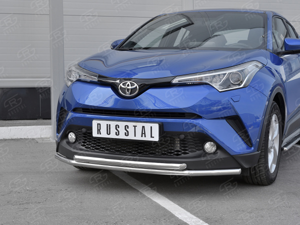 Фото Защита переднего бампера d42 секции-d42 дуга TOYOTA C-HR 2018-