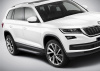 Пороги алюминиевые Rival "Bmw-Style" для Skoda Kodiaq 2017-
