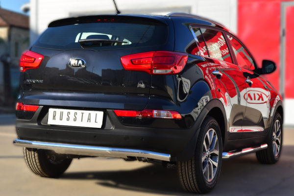 Фото Защита заднего бампера d63 (секции) KIA SPORTAGE 2010-2015