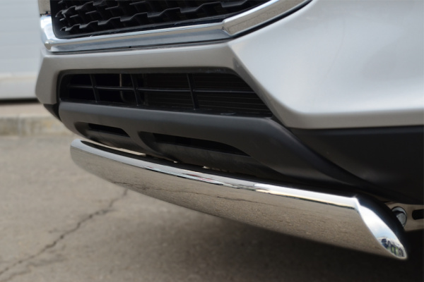 Фото Защита переднего бампера d75х42 овал MITSUBISHI ASX 2012-2016