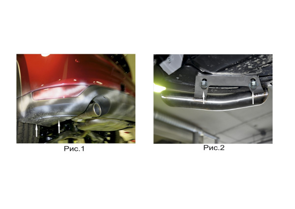 Фото Защита заднего бампера d42 уголки Mazda CX-5 2017-