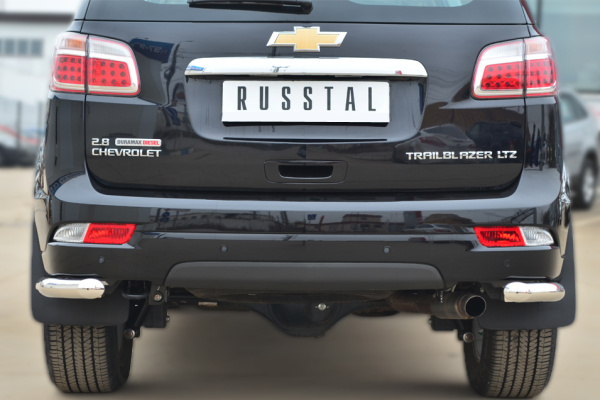 Фото Защита заднего бампера уголки d63 (секции) CHEVROLET Trailblazer 2012-