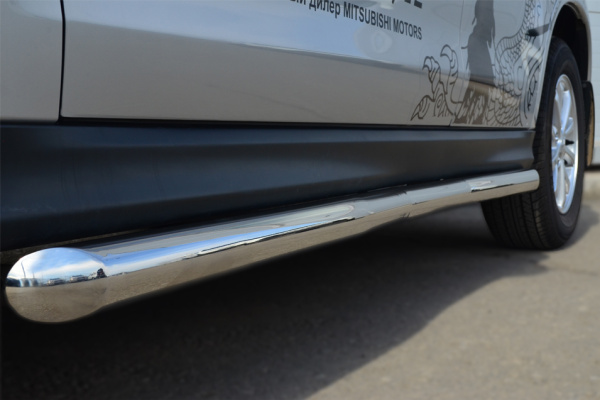 Фото Пороги труба d63 (вариант 1) MITSUBISHI ASX 2012-2016